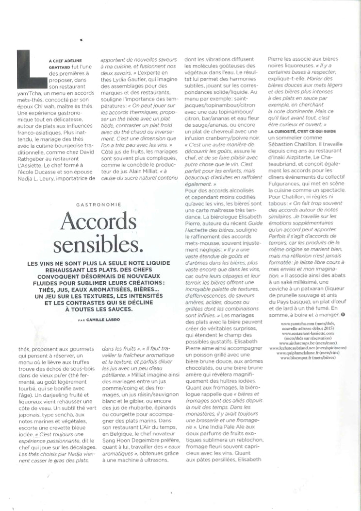Interview pour M Le Monde - décembre 2014
